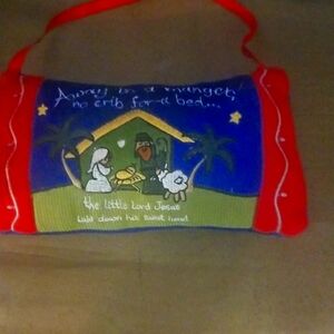 I'm selling a christmas pillow about jesus